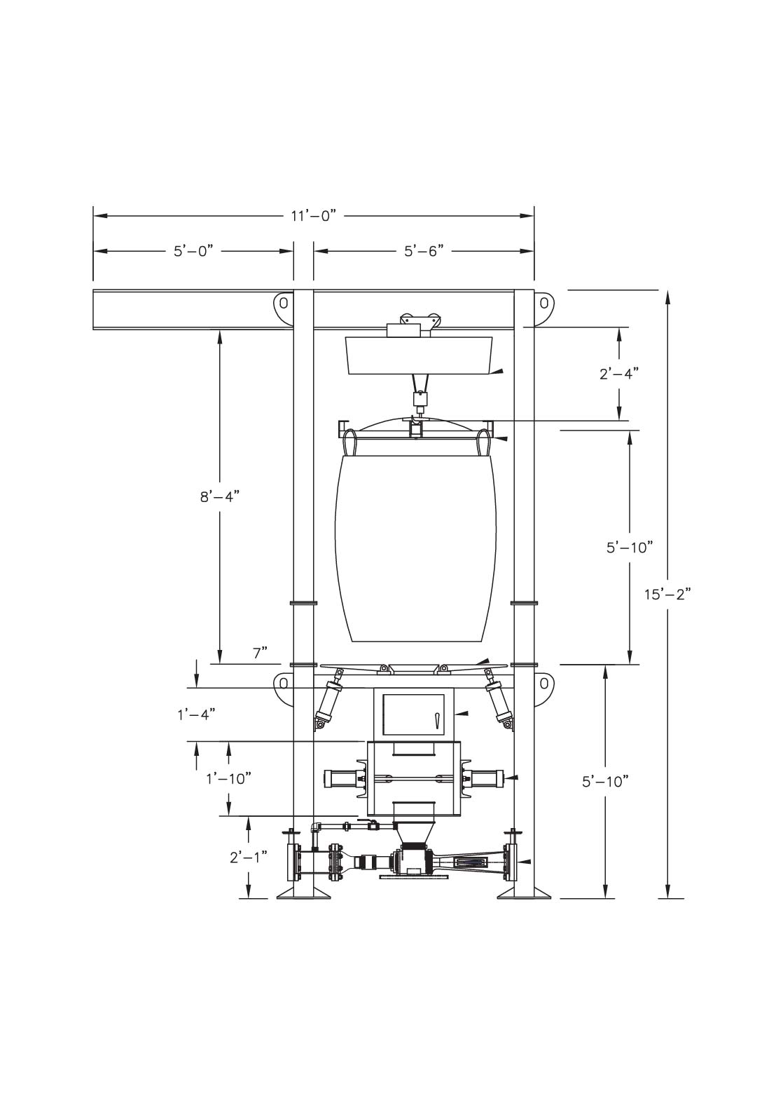 Model 420 Bulk Bag Unloaders Hoist Style Choice Bagging Equipment Ltd