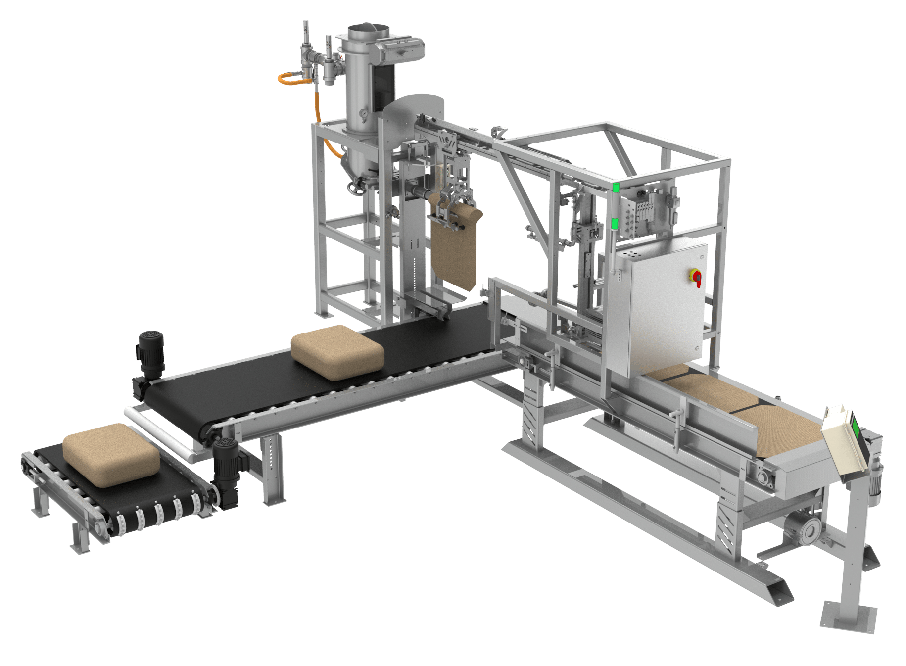 1000 Series Fully Automatic Valve Bag Placers Choice Bagging