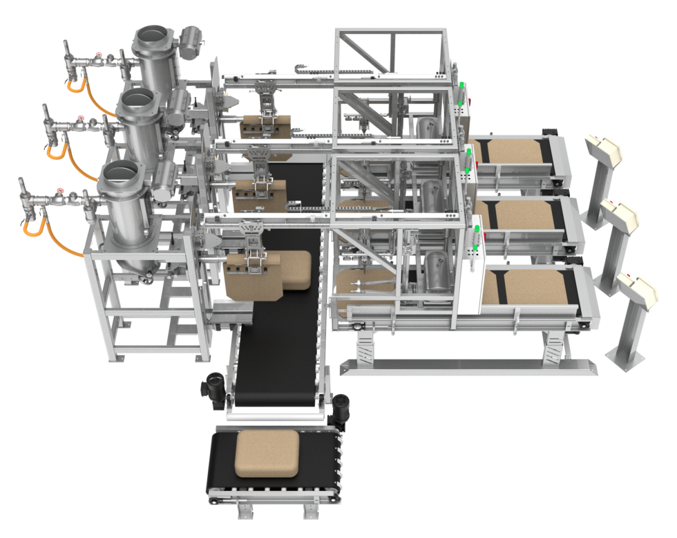1000 Series Fully Automatic Valve Bag Placers Choice Bagging