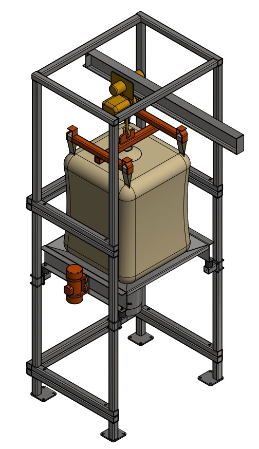 Model 4200 Heavy-Duty Bulk Bag Unloader (hoist style)