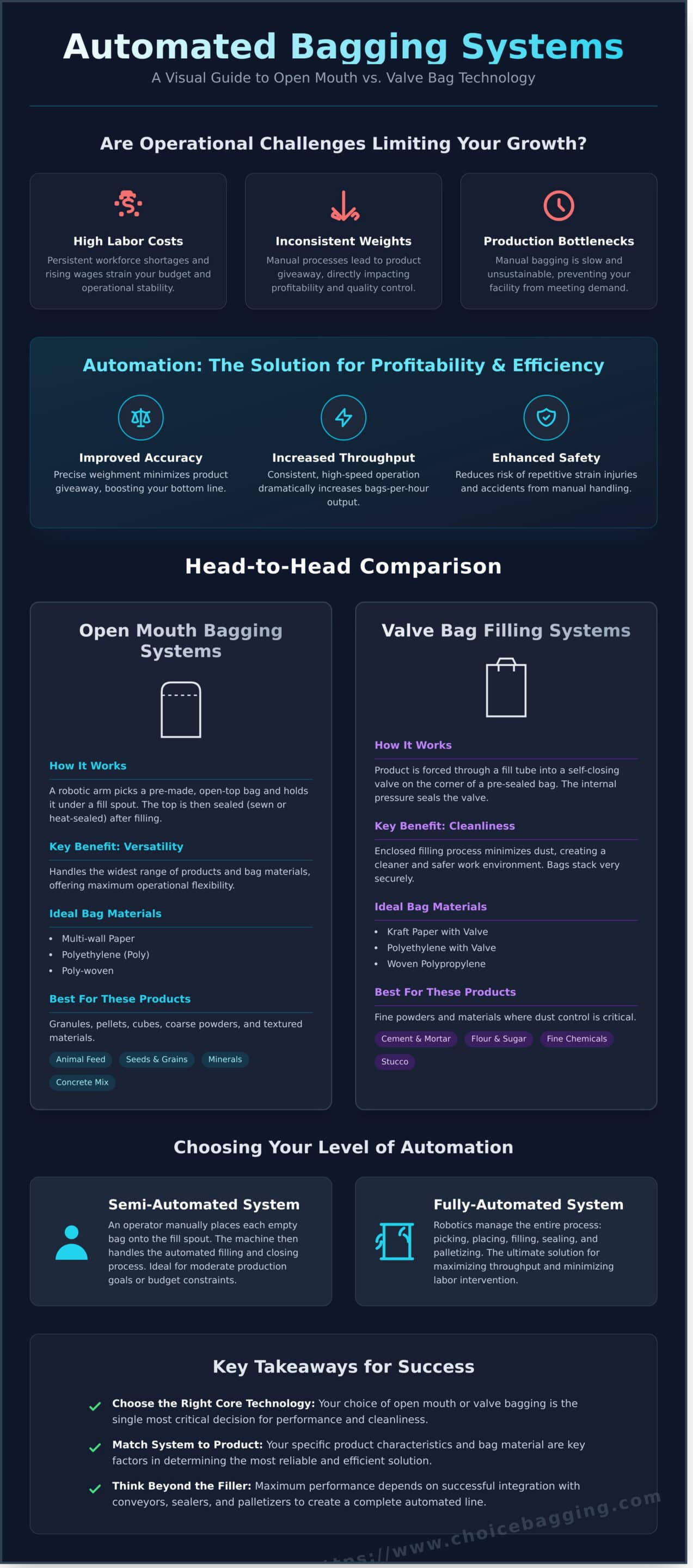 Automated Bagging Systems: A Manufacturer’s Guide - Infographic